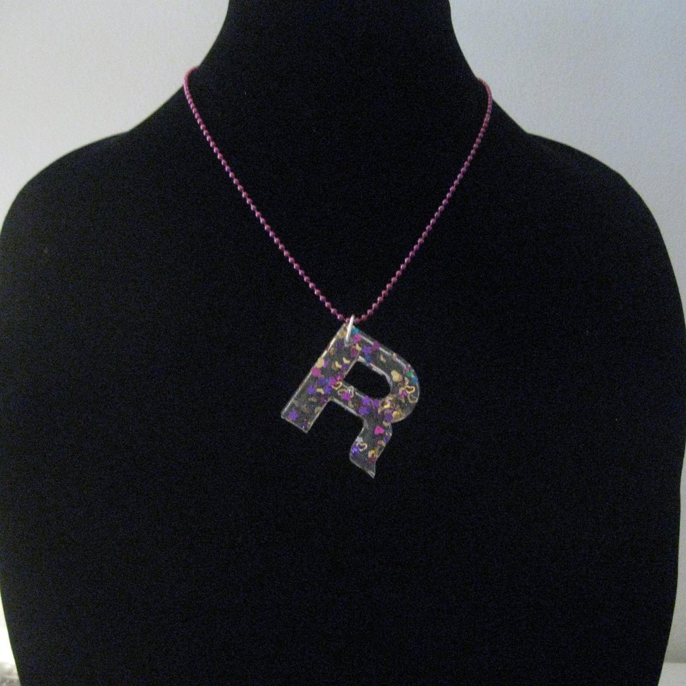 Confetti Initial Necklace 12 inch